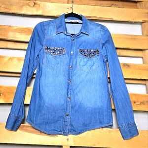 Mudd button-down shirt Size:S Color:Blue